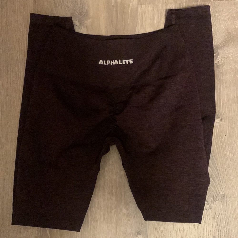 Alphalete Amplify Dark Purple Leggings Size Medium